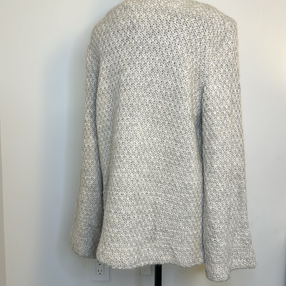 Josh & Nicol 100% Wool Oatmeal V-Neck Cardigan Women’s Size Small - Medium - Picture 5 of 11